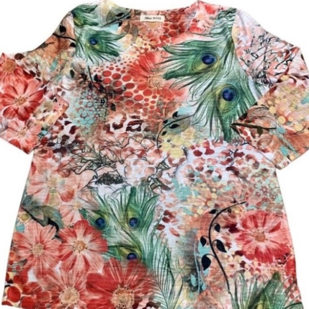 NWOT BLUE MOOD Colourful Shirt (S)